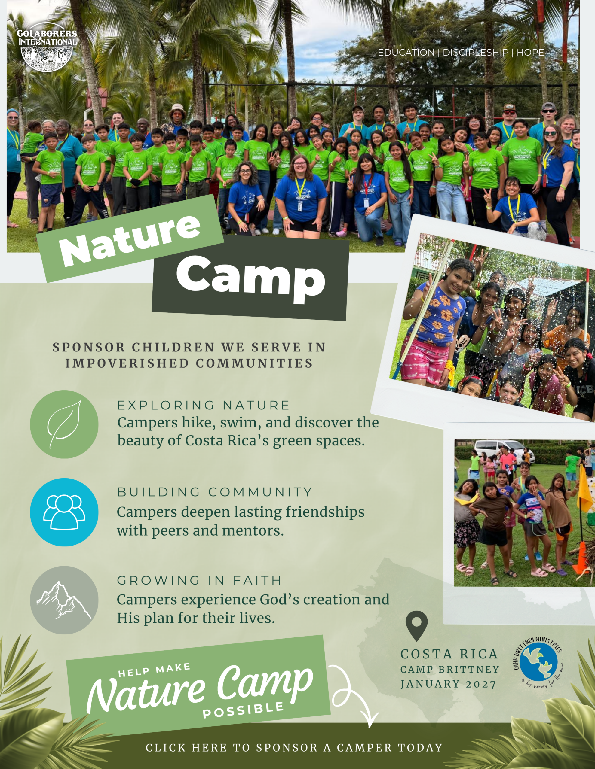 2027 Nature Camp sponsorship information